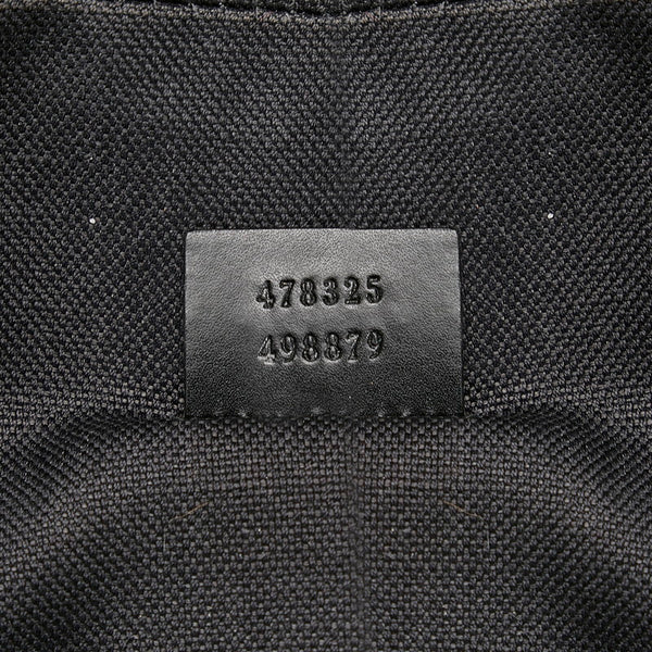 グッチ GGスプリーム ボディバッグ 478325 ブラック PVC レザー メンズ GUCCI 【中古】