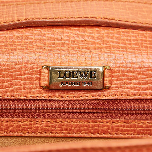 ロエベ バルセロナ ハンドバッグ ショルダーバッグ 2WAY ブラウン レザー レディース LOEWE 【中古】