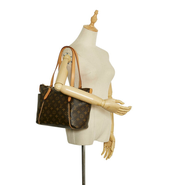 ルイ ヴィトン モノグラム トータリーPM ハンドバッグ ショルダーバッグ M56688 ブラウン PVC レザー レディース LOUIS VUITTON 【中古】