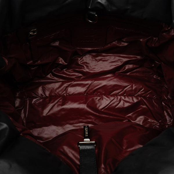 シャネル コココクーンPM ココマーク キルティング トートバッグ ブラック ナイロン レザー レディース CHANEL 【中古】