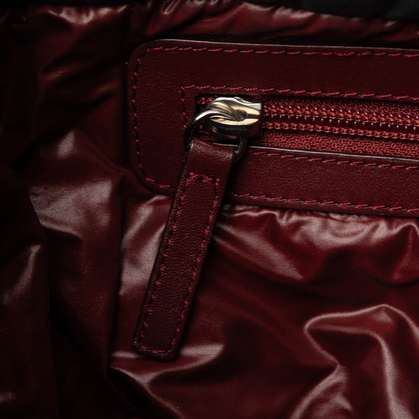 シャネル コココクーンPM ココマーク キルティング トートバッグ ブラック ナイロン レザー レディース CHANEL 【中古】