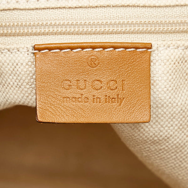 グッチ ディアマンテ ハンドバッグ ショルダーバッグ 2WAY 247902 ベージュ ブラック ブラウン キャンバス レザー レディース GUCCI 【中古】