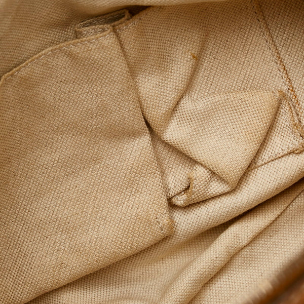 グッチ ディアマンテ ハンドバッグ ショルダーバッグ 2WAY 247902 ベージュ ブラック ブラウン キャンバス レザー レディース GUCCI 【中古】