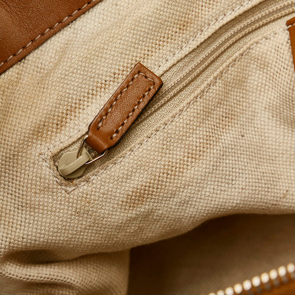 グッチ ディアマンテ ハンドバッグ ショルダーバッグ 2WAY 247902 ベージュ ブラック ブラウン キャンバス レザー レディース GUCCI 【中古】