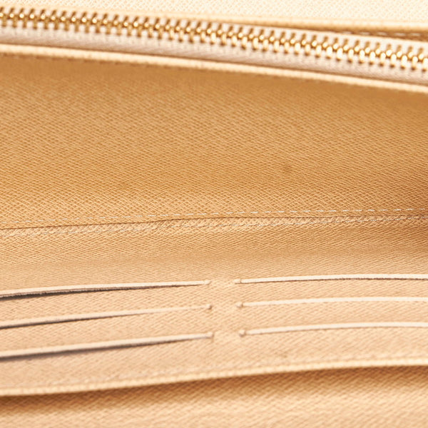 ルイ ヴィトン ダミエ ジッピー オーガナイザー ラウンドファスナー 長財布 N60012 アズール PVC レザー レディース LOUIS VUITTON 【中古】
