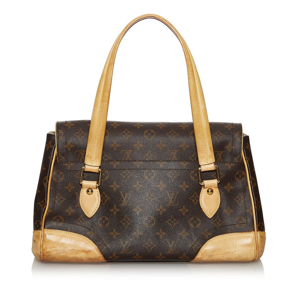 ルイ ヴィトン モノグラム ビバリーGM ハンドバッグ M40120 ブラウン PVC レザー レディース LOUIS VUITTON 【中古】
