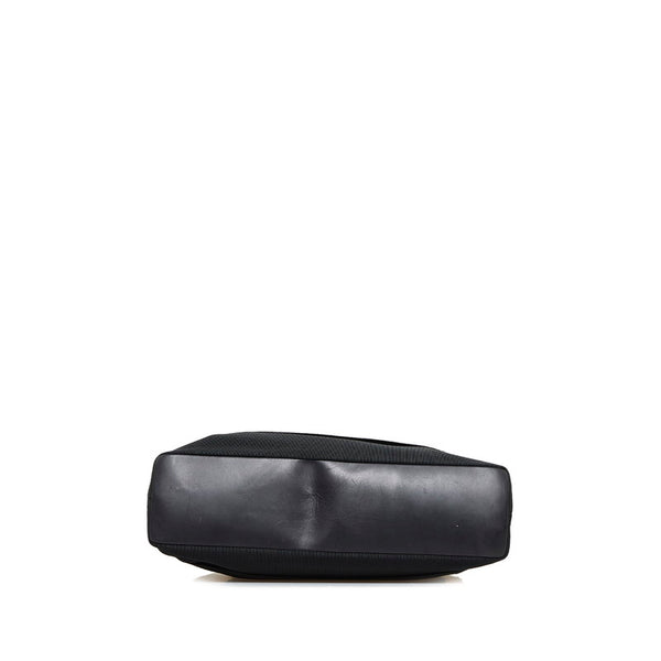 サルヴァトーレフェラガモ ヴァラ フリル ハンドバッグ トートバッグ AU-21 4240 ブラック キャンバス レザー レディース Salvatore Ferragamo 【中古】