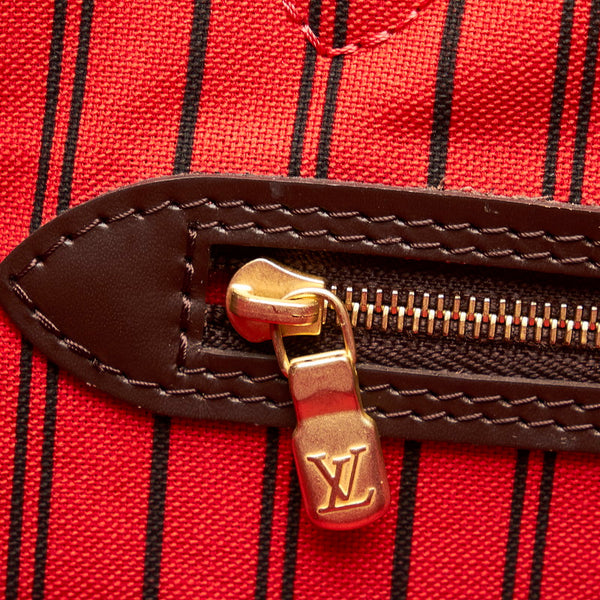 ルイ ヴィトン ダミエ ネヴァーフルMM トートバッグ ショルダーバッグ N51105 ブラウン PVC レザー レディース LOUIS VUITTON 【中古】