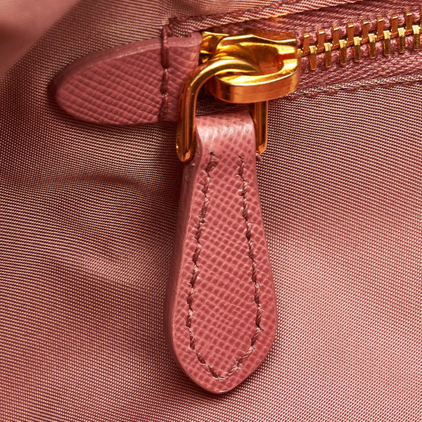 プラダ トートバッグ ブラック ナイロン レザー レディース PRADA 【中古】