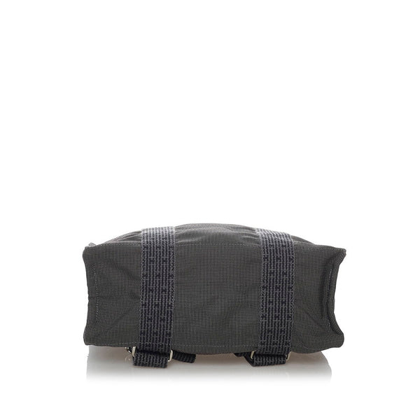 エルメス エールライン グレー キャンバス リュック バックパック メンズ HERMES 【中古】