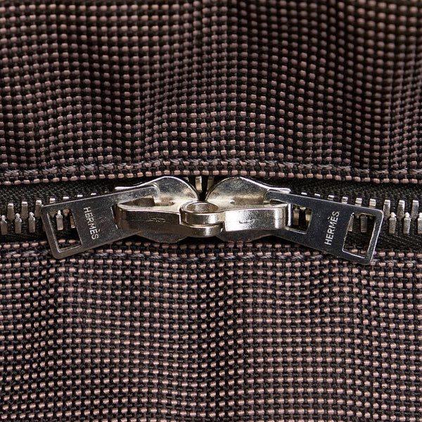 エルメス エールライン グレー キャンバス リュック バックパック メンズ HERMES 【中古】