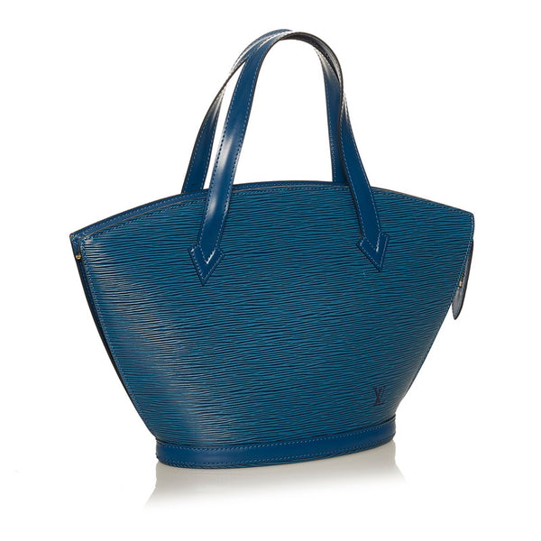 ルイ ヴィトン エピ サンジャック ハンドバッグ M52275 ブルー レザー レディース LOUIS VUITTON 【中古】