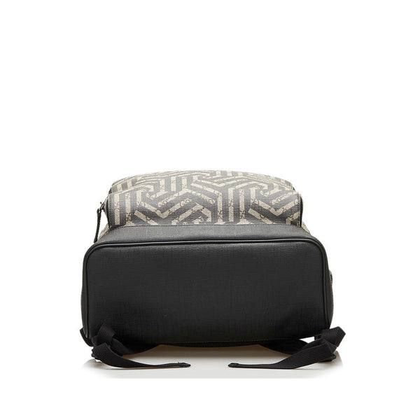 グッチ GGカレイド リュック バックパック 406370 ブラック ベージュ PVC レザー メンズ GUCCI 【中古】