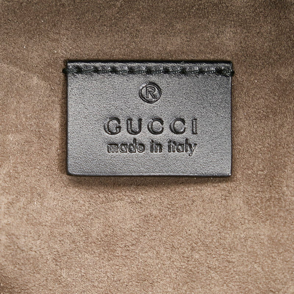 グッチ GGカレイド リュック バックパック 406370 ブラック ベージュ PVC レザー メンズ GUCCI 【中古】