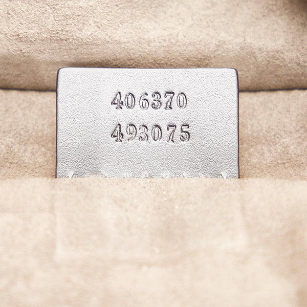 グッチ GGカレイド リュック バックパック 406370 ブラック ベージュ PVC レザー メンズ GUCCI 【中古】