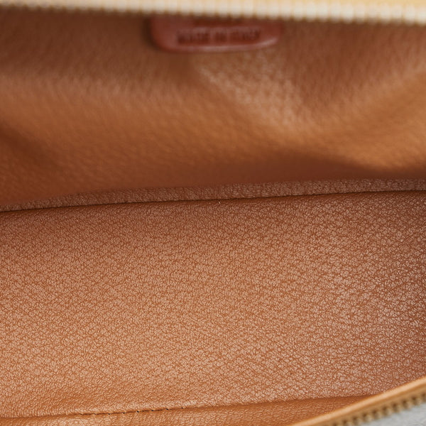 セリーヌ マカダム ハンドバッグ バニティハンド M95 ブラウン PVC レザー メンズ CELINE 【中古】