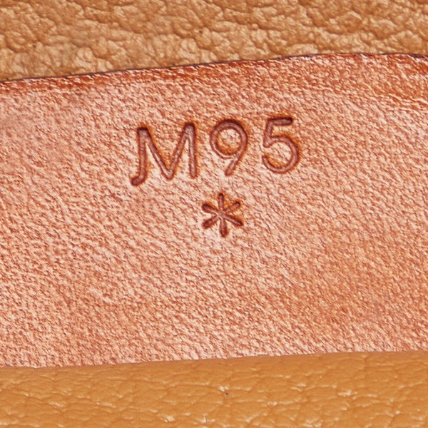 セリーヌ マカダム ハンドバッグ バニティハンド M95 ブラウン PVC レザー メンズ CELINE 【中古】