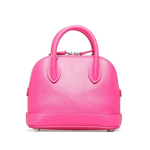 バレンシアガ ヴィルXXS トップハンドル ハンドバッグ ショルダーバッグ 2WAY 550646 ピンク レザー レディース BALENCIAGA 【中古】