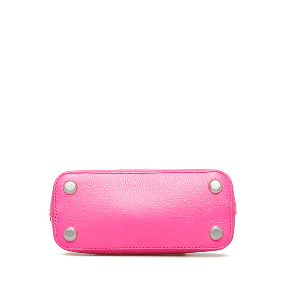 バレンシアガ ヴィルXXS トップハンドル ハンドバッグ ショルダーバッグ 2WAY 550646 ピンク レザー レディース BALENCIAGA 【中古】