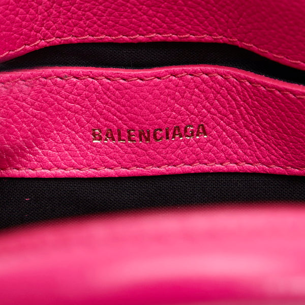 バレンシアガ ヴィルXXS トップハンドル ハンドバッグ ショルダーバッグ 2WAY 550646 ピンク レザー レディース BALENCIAGA 【中古】