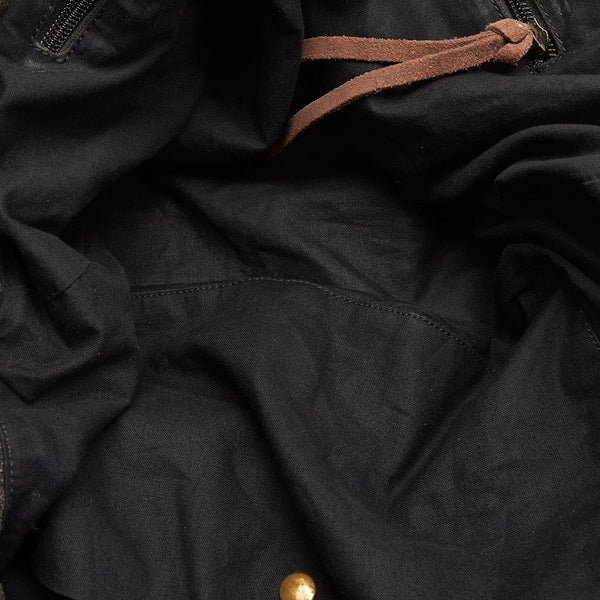 サンローラン リヴゴーシュ ハンドバッグ ショルダーバッグ 2way 141424 ブラック ブラウン デニム スウェード レディース SAINT LAURENT 【中古】