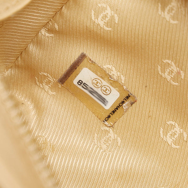 シャネル ココマーク ベージュ レザー ポーチ レディース CHANEL 【中古】