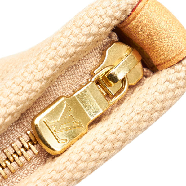 ルイ ヴィトン アンティグア カバMM トートバッグ M40035 ベージュ レッド  キャンバス レディース LOUIS VUITTON 【中古】