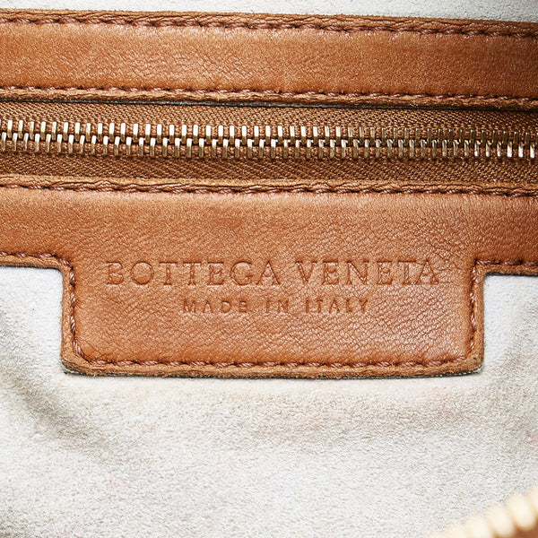 ボッテガヴェネタ イントレチャート ハンドバッグ ショルダーバッグ 2WAY ブラウン レザー レディース BOTTEGAVENETA 【中古】