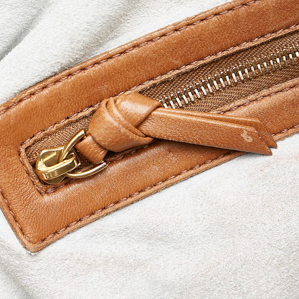 ボッテガヴェネタ イントレチャート ハンドバッグ ショルダーバッグ 2WAY ブラウン レザー レディース BOTTEGAVENETA 【中古】