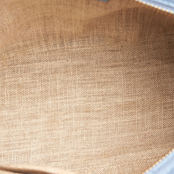 グッチ ブリー GGキャンバス ハンドバッグ ショルダーバッグ 2WAY 449241 ライトブルー ベージュ キャンバス レザー レディース GUCCI 【中古】