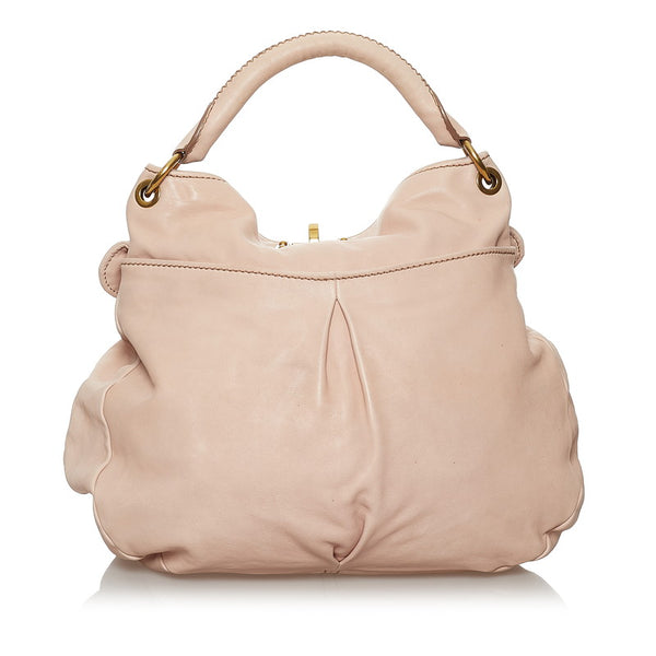 ミュウミュウ ハンドバッグ ショルダーバッグ 2way ライトピンク レザー レディース MIUMIU 【中古】