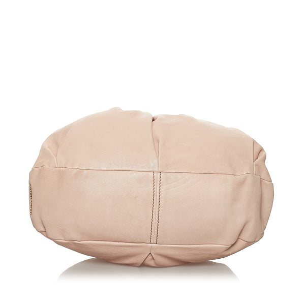 ミュウミュウ ハンドバッグ ショルダーバッグ 2way ライトピンク レザー レディース MIUMIU 【中古】