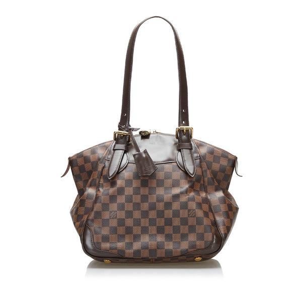 ルイ ヴィトン ダミエ ヴェローナMM  ハンドバッグ ショルダーバッグ N41118 ブラウン PVC レザー レディース LOUIS VUITTON 【中古】