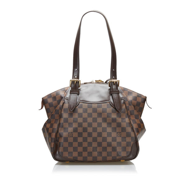 ルイ ヴィトン ダミエ ヴェローナMM  ハンドバッグ ショルダーバッグ N41118 ブラウン PVC レザー レディース LOUIS VUITTON 【中古】