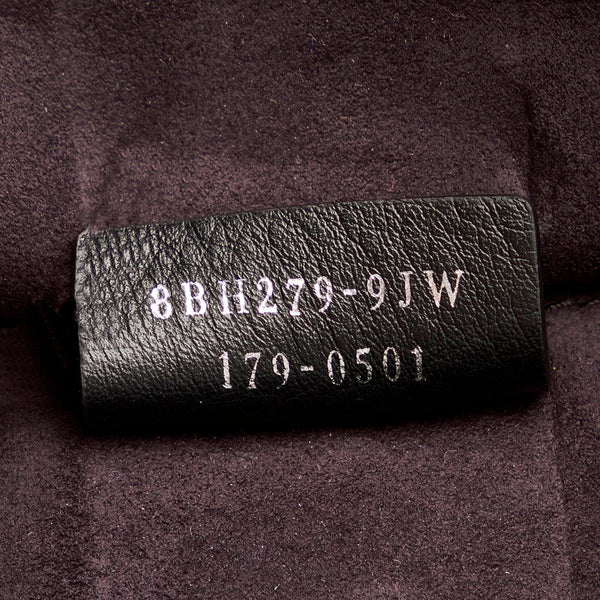 フェンディ トロワジュール ハンドバッグ ショルダーバッグ 2WAY 8BH279 ブラック グリーン レザー スウェード レディース FENDI 【中古】