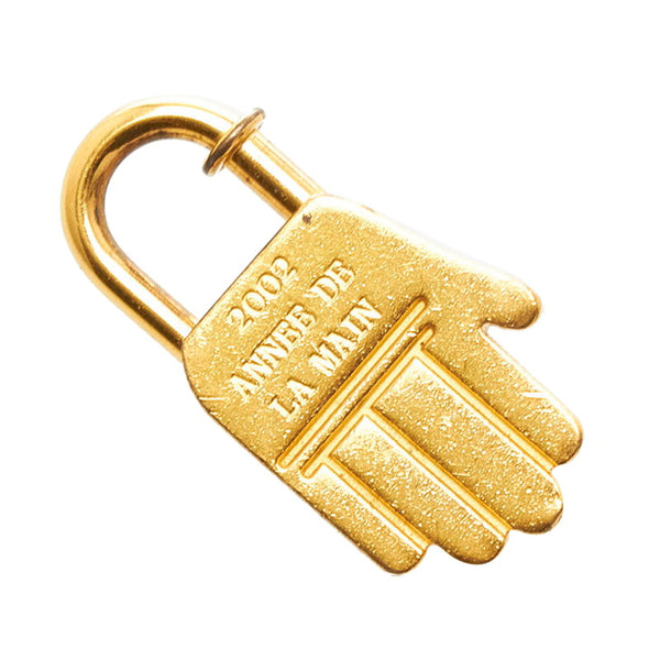 エルメス ハンドモチーフ カデナ チャーム ゴールド メッキ レディース HERMES 【中古】