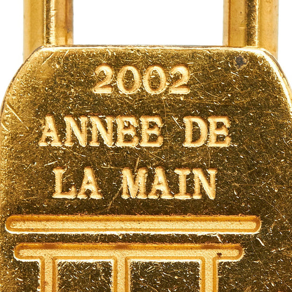 エルメス ハンドモチーフ カデナ チャーム ゴールド メッキ レディース HERMES 【中古】