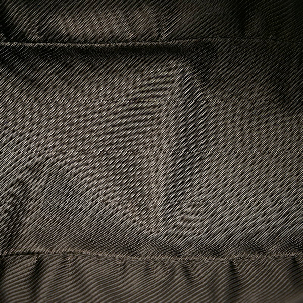 グッチ GGキャンバス ポーチ アクセサリーポーチ 07198 ベージュ グリーン キャンバス レザー レディース GUCCI 【中古】