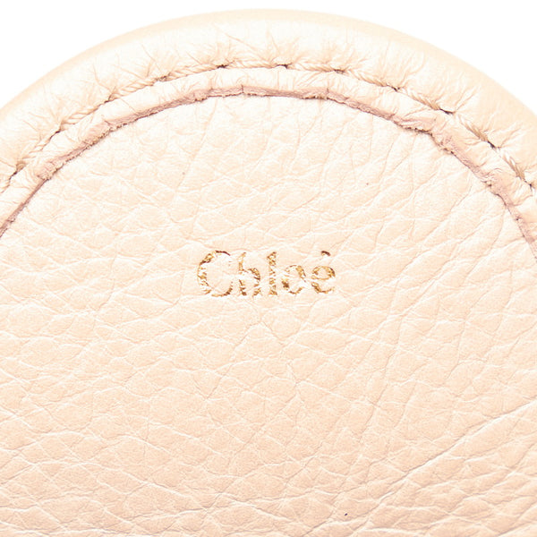 クロエ トートバッグ ピンク ベージュ レザー レディース Chloe 【中古】