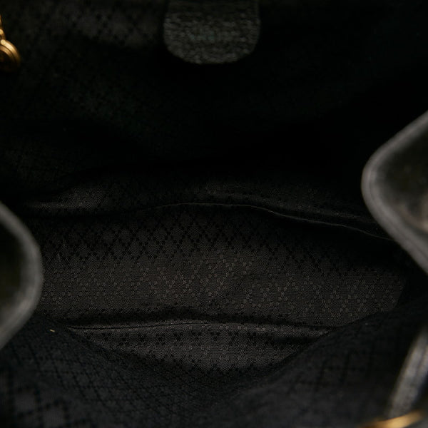 グッチ バンブー リュック バックパック 003 2058 ブラック スウェード レザー レディース GUCCI 【中古】