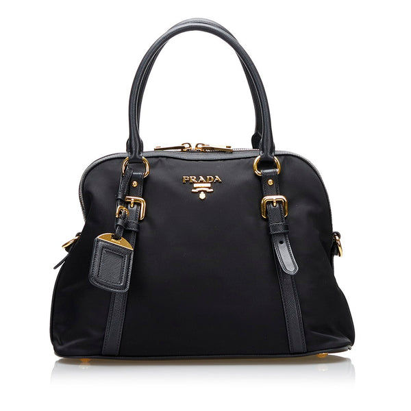 プラダ ハンドバッグ ショルダーバッグ 2WAY ブラック ナイロン サフィアーノ レディース PRADA 【中古】