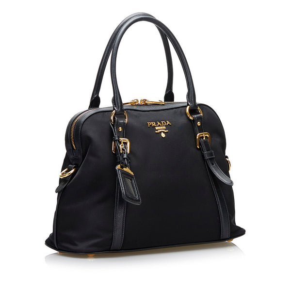 プラダ ハンドバッグ ショルダーバッグ 2WAY ブラック ナイロン サフィアーノ レディース PRADA 【中古】