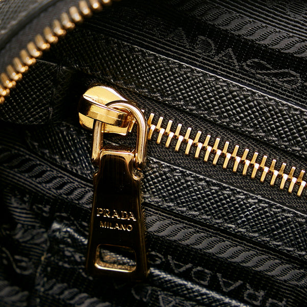 プラダ ハンドバッグ ショルダーバッグ 2WAY ブラック ナイロン サフィアーノ レディース PRADA 【中古】