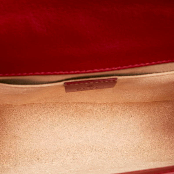 グッチ ラジャ チェーン ショルダーバッグ 570145 レッド レザー レディース GUCCI 【中古】