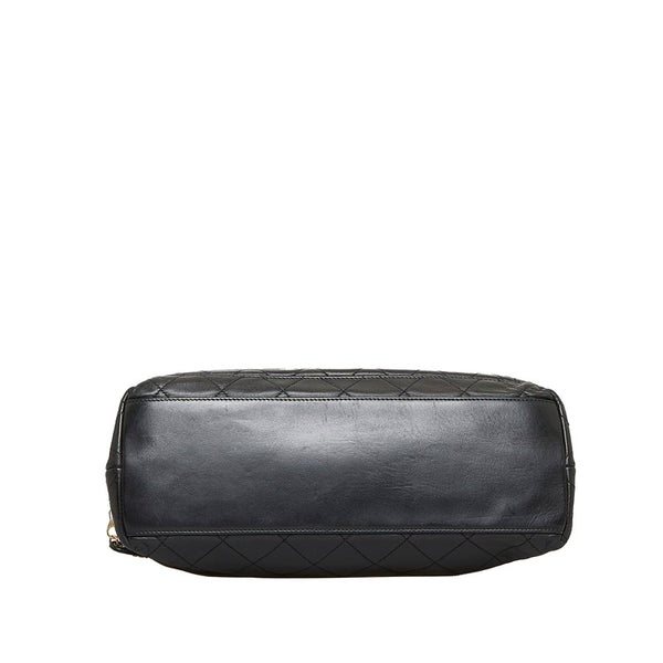 シャネル マトラッセ ココマーク チェーン ショルダーバッグ トートバッグ ブラック ゴールド ラムスキン レディース CHANEL 【中古】