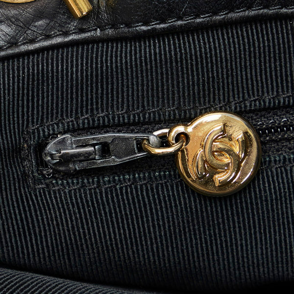 シャネル マトラッセ ココマーク チェーン ショルダーバッグ トートバッグ ブラック ゴールド ラムスキン レディース CHANEL 【中古】