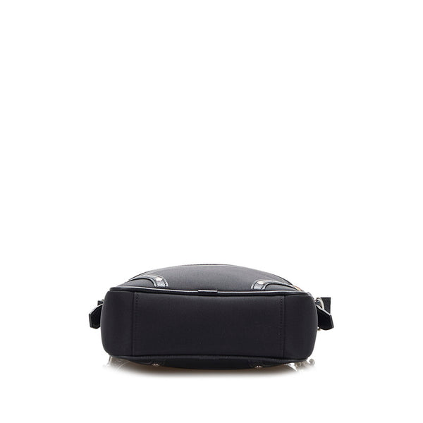 バーバリー ノバチェック 斜め掛け ショルダーバッグ  ブラック ベージュ キャンバス レザー レディース BURBERRY 【中古】