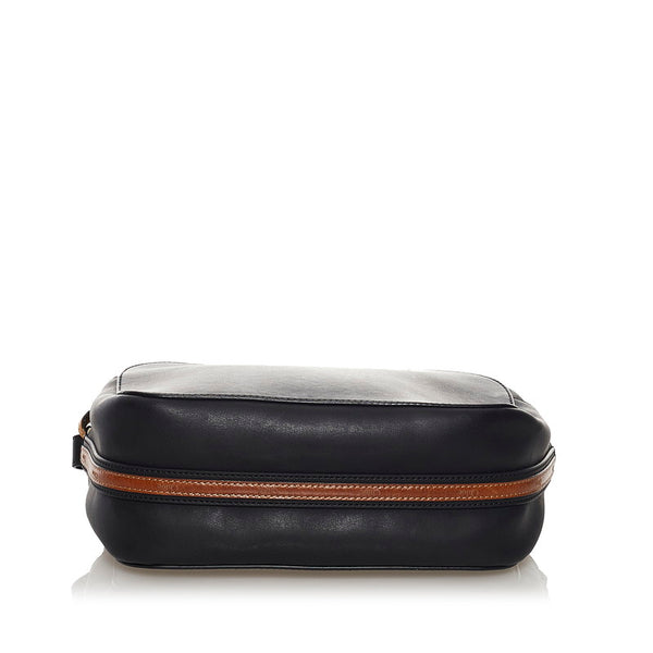 クロエ サム 斜め掛け ショルダーバッグ ブラック ブラウン レザー レディース Chloe 【中古】