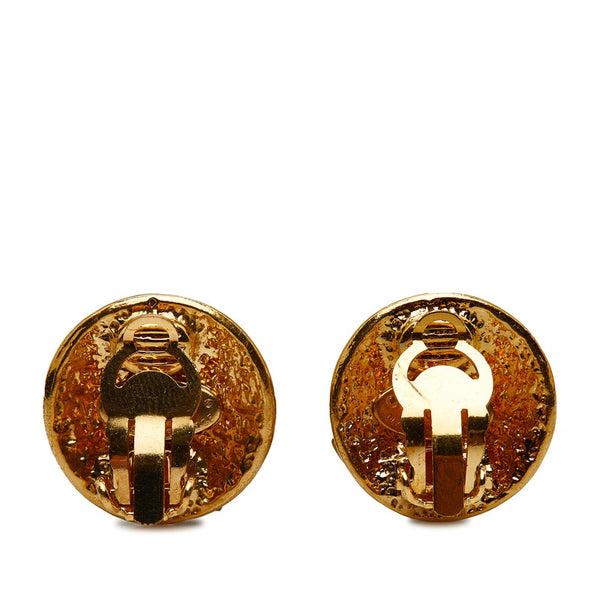 シャネル ココマーク ラウンド イヤリング ゴールド メッキ レディース CHANEL 【中古】