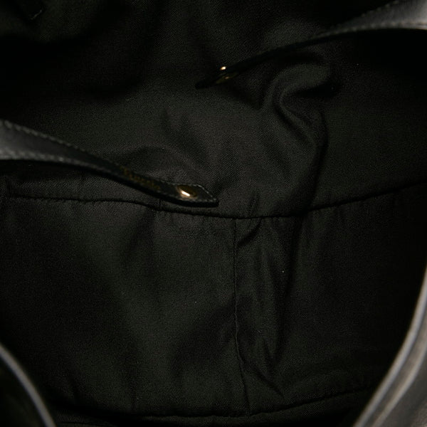 グッチ ハンドバッグ ショルダーバッグ 130736 ブラック レザー レディース GUCCI 【中古】